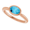 Natural Aquamarine | Oval | 7 x 5mm