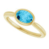 Natural Aquamarine | Oval | 7 x 5mm
