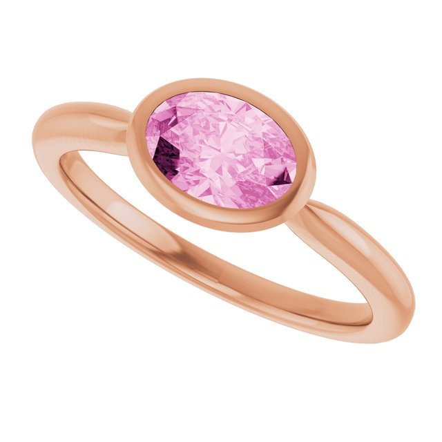 Lab-Grown Pink Sapphire | Oval | 7 x 5mm