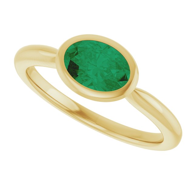 Lab-Grown Emerald | Oval | 7 x 5mm