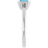 Natural Aquamarine | Emerald | 7 x 5mm