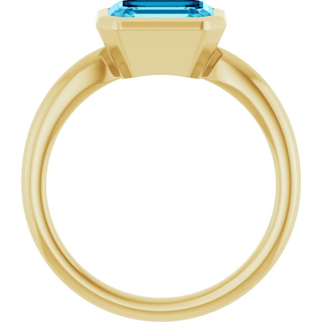 Natural Aquamarine | Emerald | 8 x 6mm
