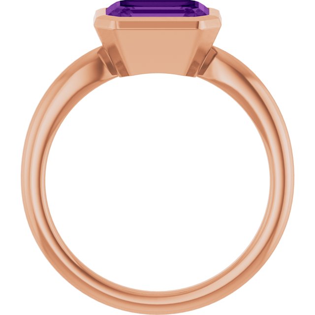 Natural Amethyst | Emerald | 8 x 6mm