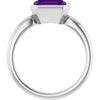 Natural Amethyst | Emerald | 8 x 6mm