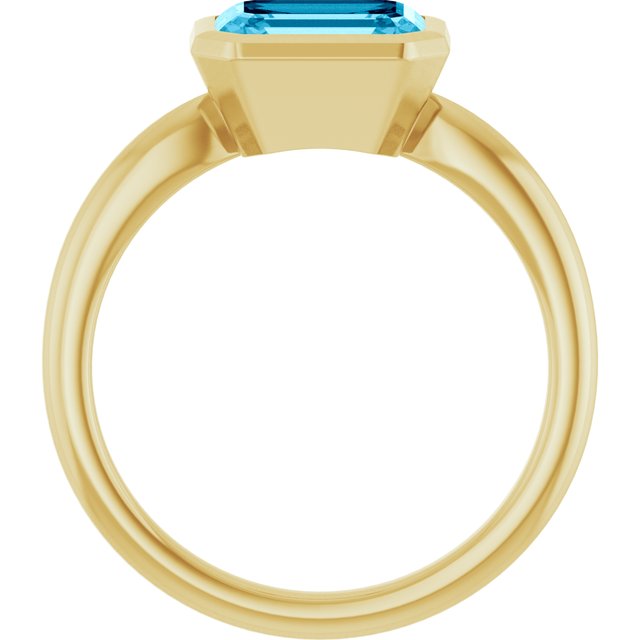 Natural Aquamarine | Emerald | 8 x 6mm