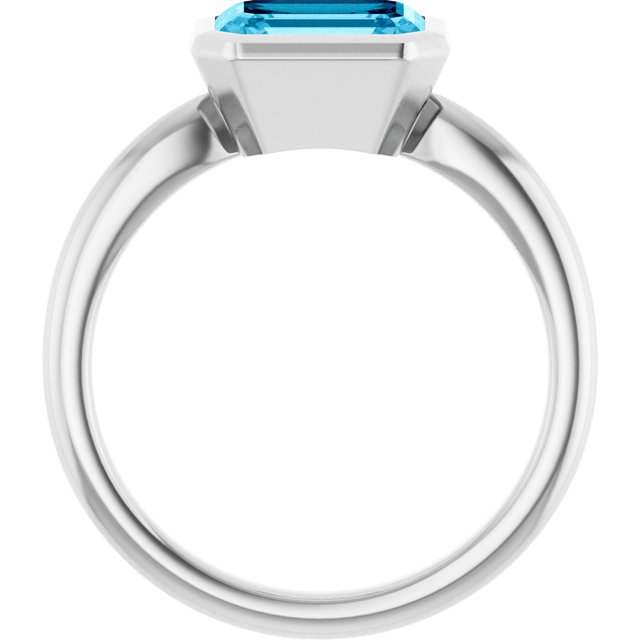 Natural Aquamarine | Emerald | 8 x 6mm