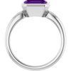 Natural Amethyst | Emerald | 8 x 6mm