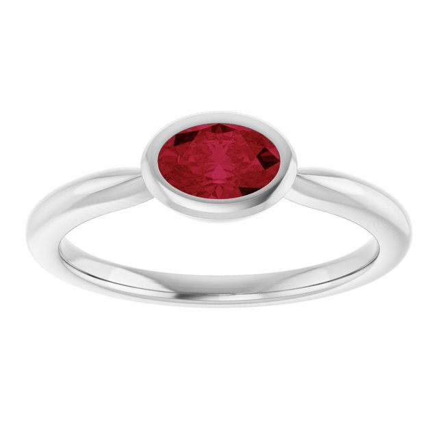 Lab-Grown Ruby | Oval | 6 x 4mm