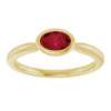 Lab-Grown Ruby | Oval | 6 x 4mm
