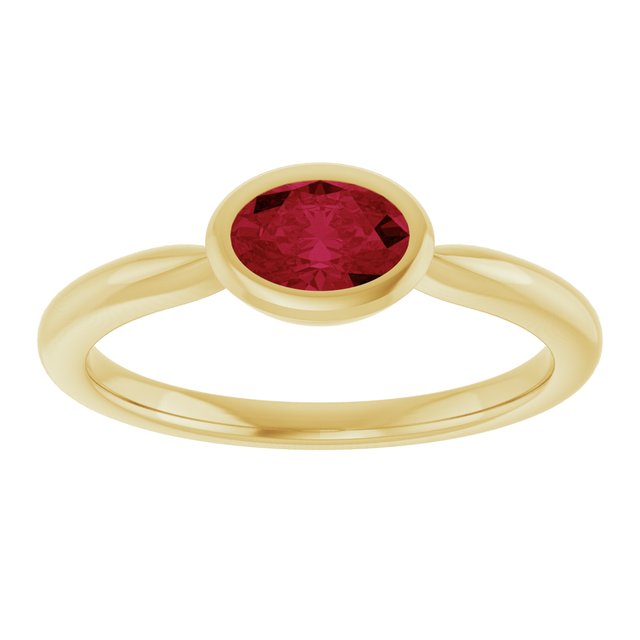Lab-Grown Ruby | Oval | 6 x 4mm