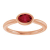Lab-Grown Ruby | Oval | 6 x 4mm