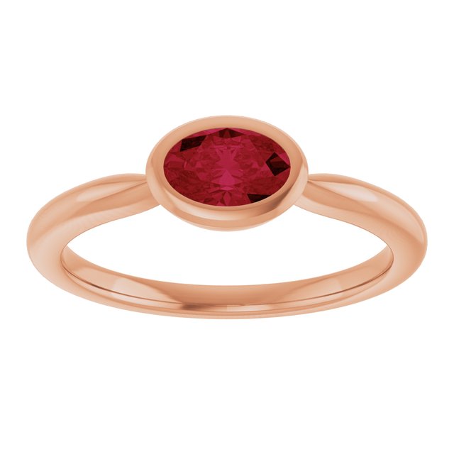 Lab-Grown Ruby | Oval | 6 x 4mm