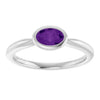 Natural Amethyst | Oval | 6 x 4mm