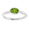 Natural Peridot | Oval | 6 x 4mm