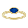 Lab-Grown Blue Sapphire | Oval | 6 x 4mm