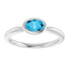 Natural Aquamarine | Oval | 6 x 4mm