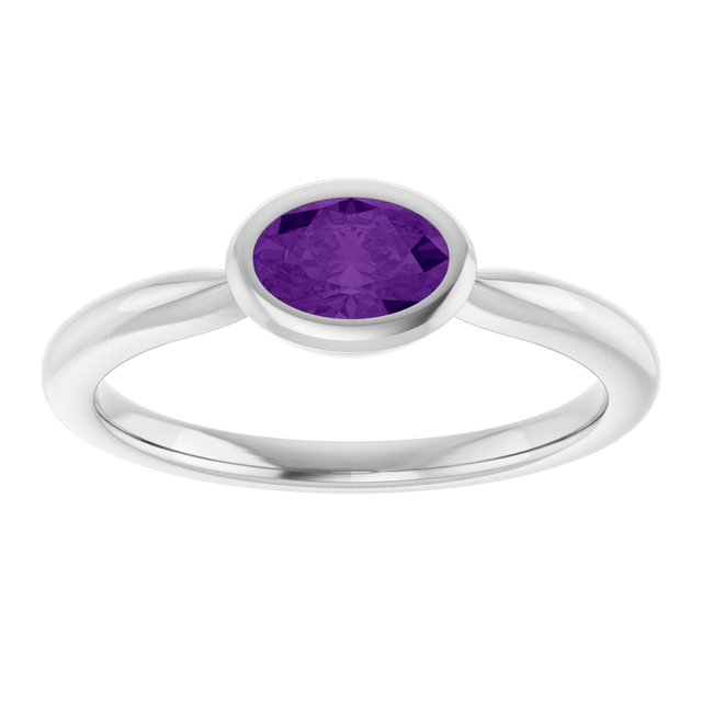 Natural Amethyst | Oval | 6 x 4mm
