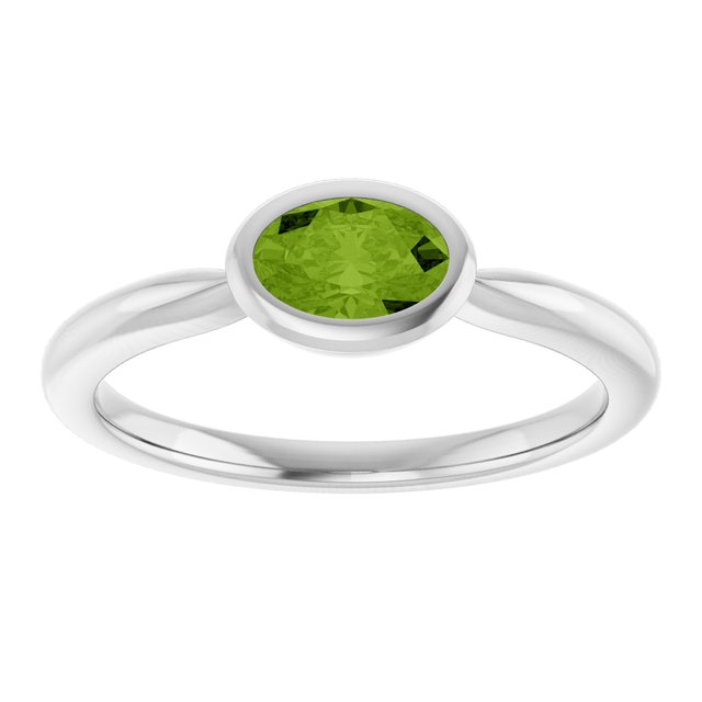 Natural Peridot | Oval | 6 x 4mm