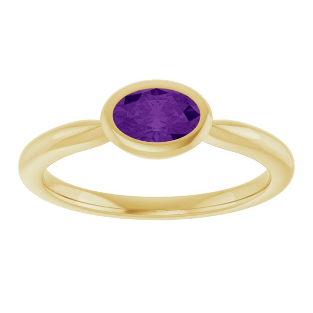 Natural Amethyst | Oval | 6 x 4mm