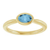 Natural Sky Blue Topaz | Oval | 6 x 4mm