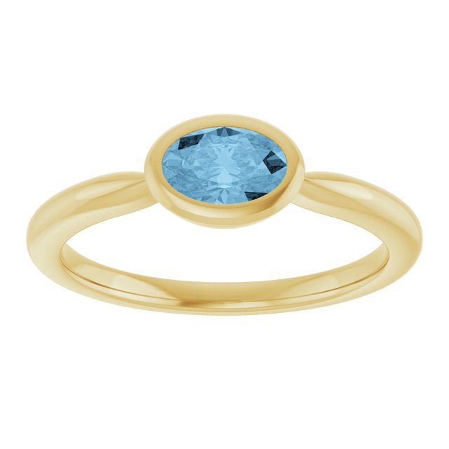 Natural Sky Blue Topaz | Oval | 6 x 4mm