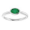 Lab-Grown Emerald | Oval | 6 x 4mm