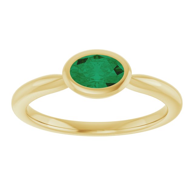 Lab-Grown Emerald | Oval | 6 x 4mm