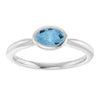 Natural Sky Blue Topaz | Oval | 6 x 4mm