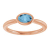 Natural Sky Blue Topaz | Oval | 6 x 4mm