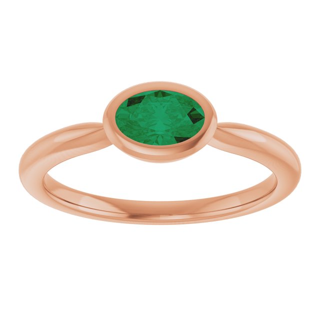 Lab-Grown Emerald | Oval | 6 x 4mm