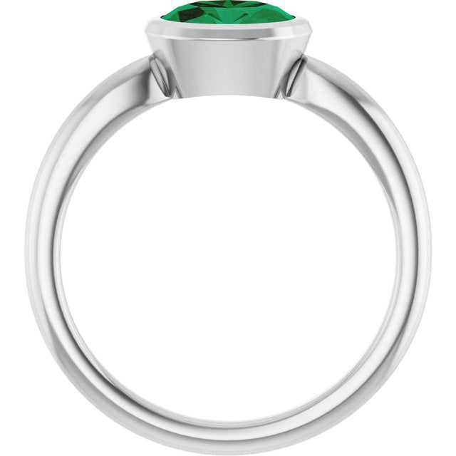 Lab-Grown Emerald | Oval | 7 x 5mm
