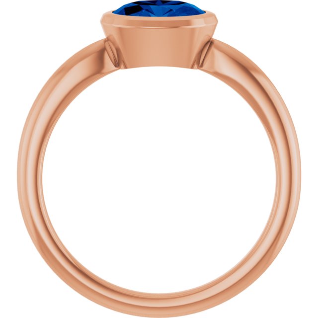 Lab-Grown Blue Sapphire | Oval | 7 x 5mm