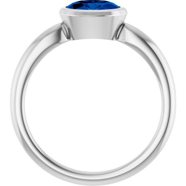 Lab-Grown Blue Sapphire | Oval | 7 x 5mm