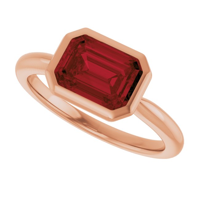 Natural Mozambique Garnet | Emerald | 8 x 6mm