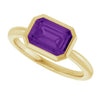 Natural Amethyst | Emerald | 8 x 6mm