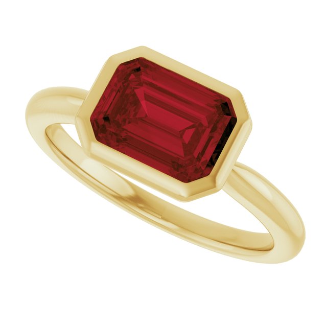 Natural Mozambique Garnet | Emerald | 8 x 6mm