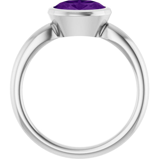 Natural Amethyst | Oval | 8 x 6mm
