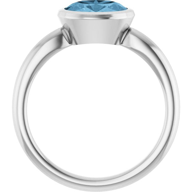 Natural Sky Blue Topaz | Oval | 8 x 6mm