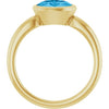 Natural Swiss Blue Topaz | Oval | 8 x 6mm