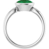 Lab-Grown Emerald | Oval | 8 x 6mm