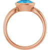 Natural Swiss Blue Topaz | Oval | 8 x 6mm