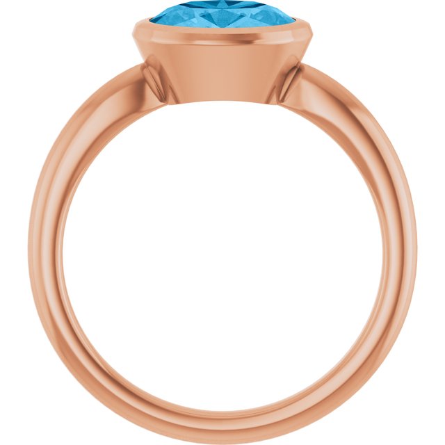 Natural Swiss Blue Topaz | Oval | 8 x 6mm