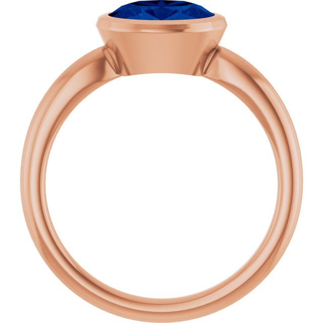 Lab-Grown Blue Sapphire | Oval | 8 x 6mm