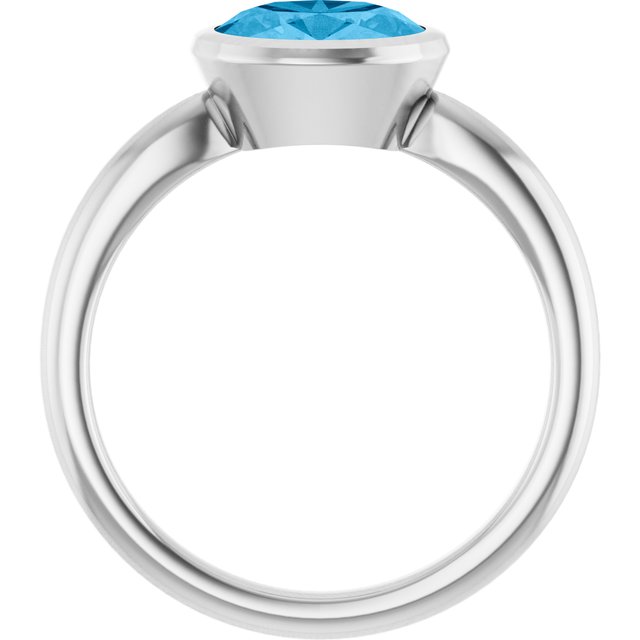 Natural Swiss Blue Topaz | Oval | 8 x 6mm