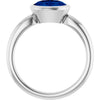 Lab-Grown Blue Sapphire | Oval | 8 x 6mm