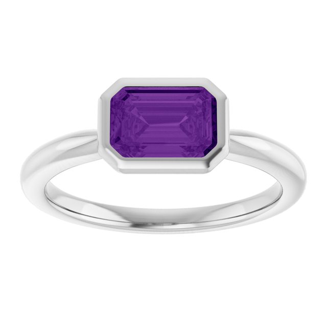 Natural Amethyst | Emerald | 7 x 5mm