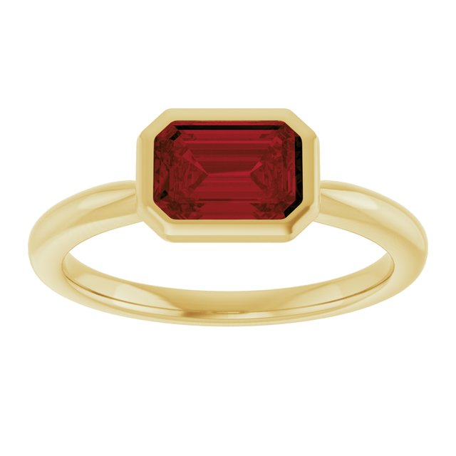 Natural Mozambique Garnet | Emerald | 7 x 5mm