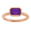 Natural Amethyst | Emerald | 7 x 5mm