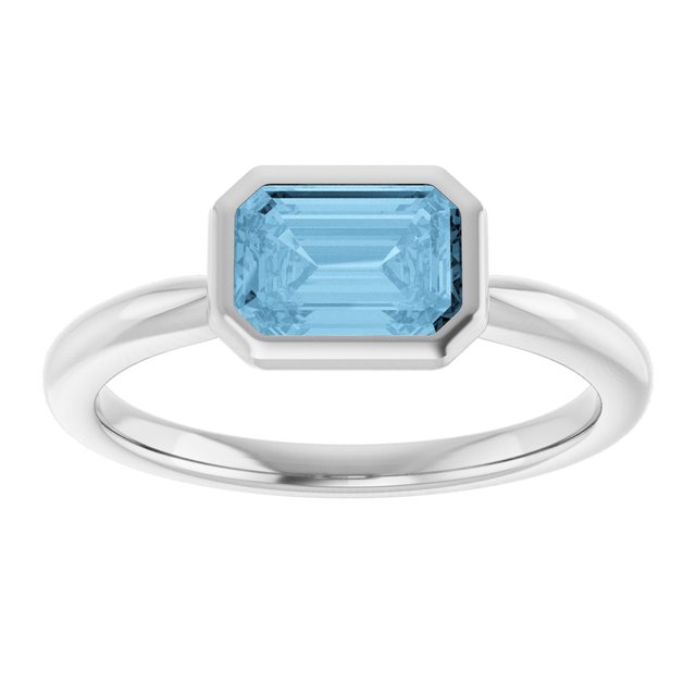 Natural Sky Blue Topaz | Emerald | 7 x 5mm