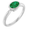 Lab-Grown Emerald | Oval | 7 x 5mm